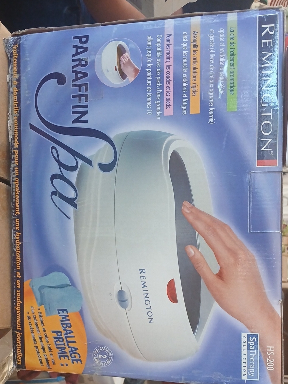 Remington Paraffin Spa - Mint Green and White